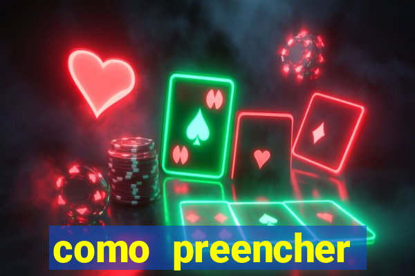 como preencher recibo de pagamento